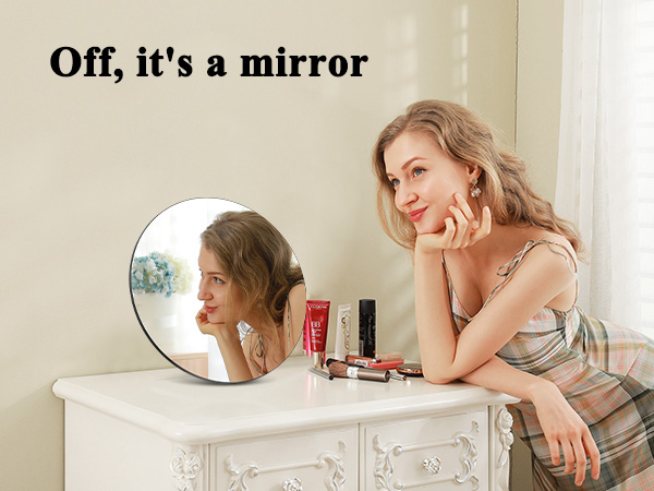 diigtal round mirror
