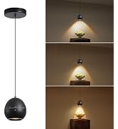 Opulux 9W Dimmable LED Pendant Light - Zoomable 10-55° Beam, 3000K Warm White CRI 97, Aluminum Ce...