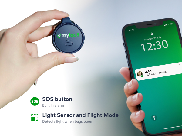 Myloc8 Halo SOS function