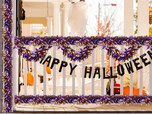 4 Strings Total 26.4 FT Halloween Tinsel Garlands