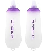 WRELS 200ml/350ml/500ml Collapsible Soft Flask,BPA Free Folding Soft Water Bottle with Hanging Ri...