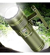 SKYFIRE Rechargeable Spotlight, 13000 Lumens High Lumens Flashlight, 32000mAh 24H Runtime LED Sea...
