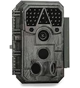 Meidase P70 Trail Camera, 64MP 1296p, No-Glow IR Night Vision, Motion Activated, Waterproof, Game...