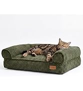 FUKUMARU Dog Couch Bed, Corduroy Cozy Cat Bed for Indoor Cats with Washable Cover, 28in Waterproo...
