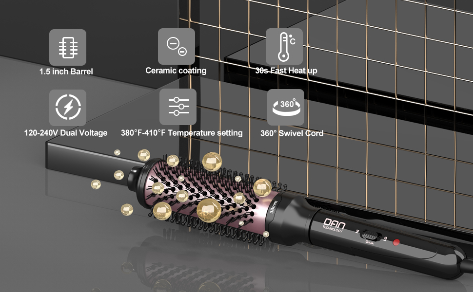 thermal round brush,hot round brush,mini thermal brush,thermal hair brush