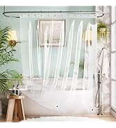 Bathway Shower Curtain Liner, Clear Shower Curtain Liner 72x65 PEVA Waterproof Shower Curtain Lin...