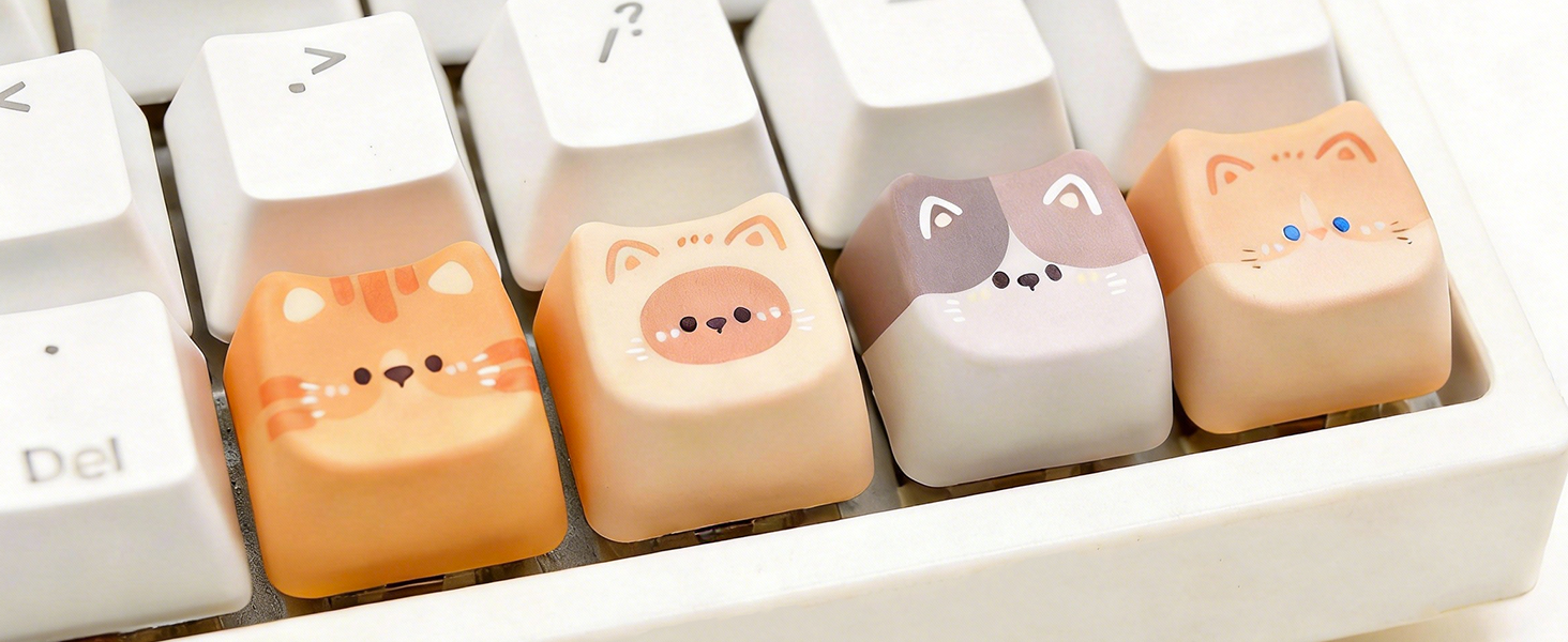 Cat keycaps