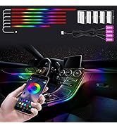 Dreamcolor Acrylic Interior Car Lights, WEBUPAR Car Accessories 10 in 1 Car LED Strip Lights with...