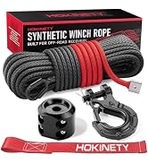 HOKINETY Synthetic Winch Rope Kit - 1/4