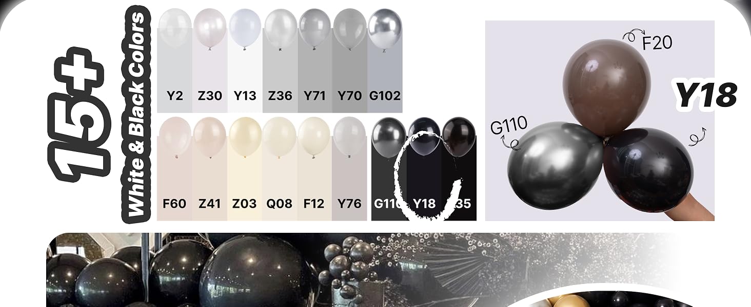 Black balloons