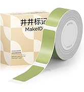 Makeid S1/S1 PRO Label Maker Tape Green, Thermal Paper Self-Adhesive Laminated Label Tape Replace...