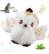 Gigwi Interactive Cat Toys for Indoor Cats, Flapping and Chirping Catnip Toys for Cat Exercise, A...