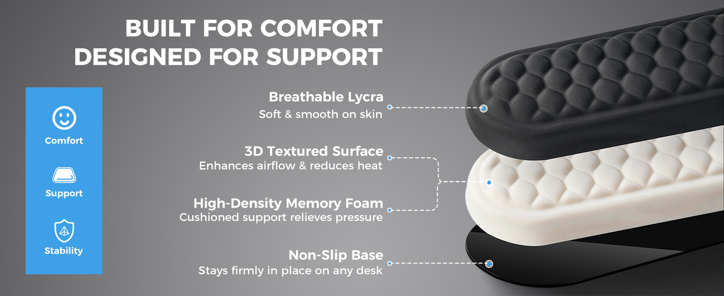 ergonomic keyboard pad