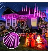 KNONEW Christmas Sting Lights Outdoor,Meteor Shower Lights Outdoor 42cm 12 Tube 408 LEDs Meteor L...
