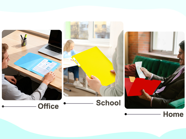 plastic color file folder