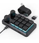 MOSHOU One-Handed Macro Mechanical Keyboard, 12-Keys Gaming Tactile Keyboard Fully Programmable K...