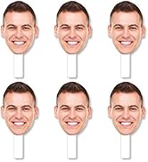 Big Dot of Happiness Fun Face Cutout Paddles - Custom Face on Stick Kit, Personalized Photo Booth...