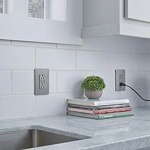 radiant outlet dark bronze metallic tamper resistant