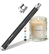 PALTECE Electric Candle Lighter, Rechageable Arc Lighters for Camping, Long Lighter with Safety S...