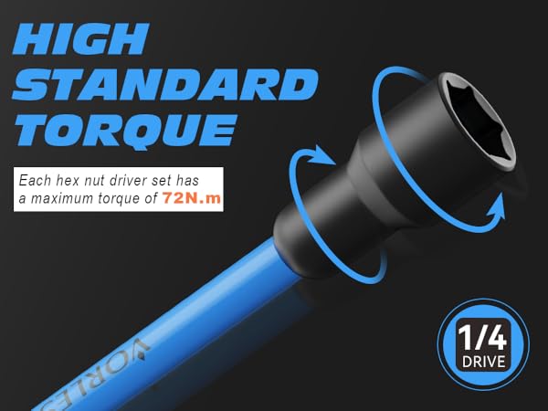 magnetic nut driver set for impact drill