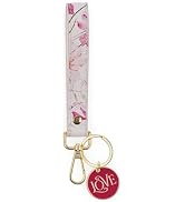 Christian Art Gifts Metal Keychains with Faux Leather Wrist Strap & Clip for Women: Scripture & M...