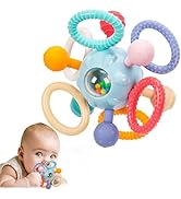 Montessori Teething Toys for Babies 0-6 6-12 Months, Baby Teether Sensory Toys for 0 3 6 9 12 18 ...