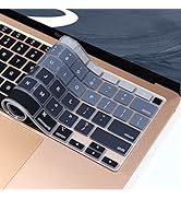 Silicone Keyboard Cover Skin for MacBook Air 13 inch A2337 M1 Chip Released in 2020 Touch ID & Re...
