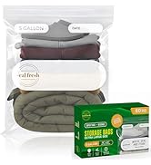 Seal Fresh 5 Gallon Large Plastic Storage Bags – 18" x 24" (60 Count) – Reusuable XXL Extra Large...