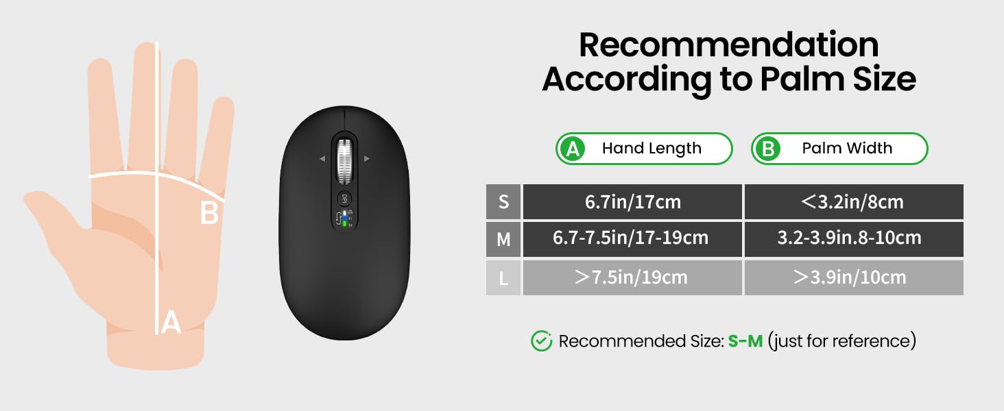 Suitable for various hand sizes