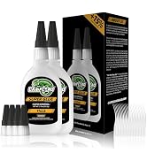 CAMALEAO Thick Super CA Glue with Easy-to-Squeeze Bottle, 4.6 oz Super Control Cyanoacrylate Glue...