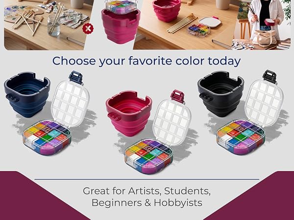 Truely Travel-Friendly Paint Palette