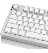 Fejwlvs Crystal Jelly Keycaps, White Side Custom Translucent Keycaps, Cute Shine Through Keyboard...