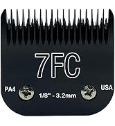 OwnLifeYF Detachable Steel Pet Dog Clipper Blades, Size-7FC, Compatible with Andis Cut Length 1/8"
