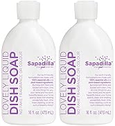Sapadilla Liquid Dish Soap - Sweet Lavender + Lime - Made with 100% Pure Essential Oil Blends, To...