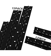 12PCS 12Inch Black Continuous&Piano Hinges, 304 Stainless Steel Heavy Duty Continuous Hinges Pian...