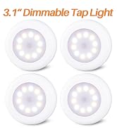 Dimmable Tap lights, Push Lights, Stick on Lights, LED Puck Light, Closet Light, Under Cabinet light
