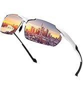 YIMI Mens Mirrored Sunglasses Polarized Sports Glasses Uv400 Protection For Women Cycling Driving...
