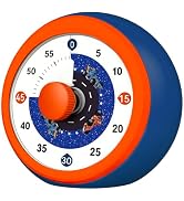 Noubnea Kids Visual Timer, 60-Minute Silent Countdown Clock with Race Car Disk, Visual Timer for ...