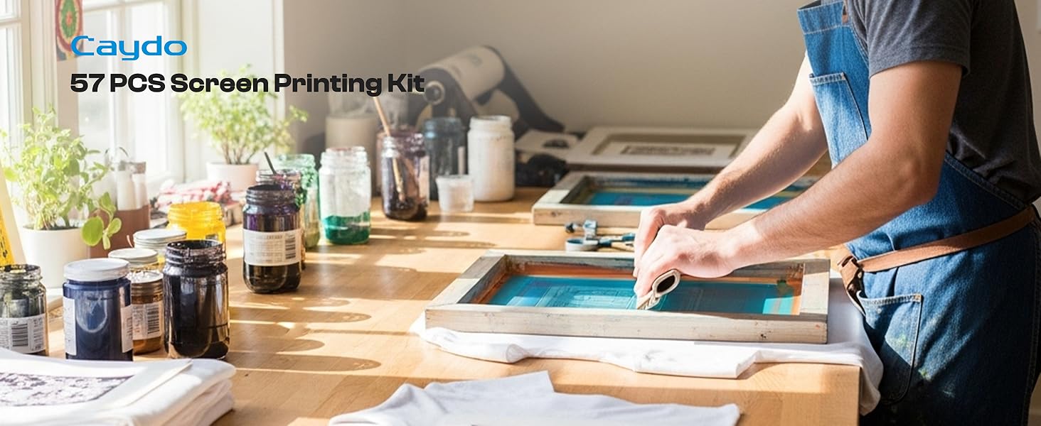 Caydo 57PCS Screen Printing Kit