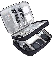 3 layer electronics organizer black
