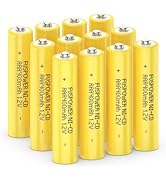 Fuspower Rechargeable AAA NiCD Battery Triple A Batteries 1.2V 400mAh for Garden Lights Outdoor S...