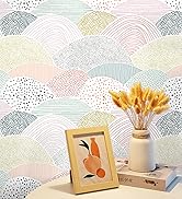 CiCiwind Peel and Stick Wallpaper Colorful Contact Paper Removable Self-Adhesive Wall Paper for B...