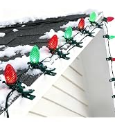 TW SHINE C9 Christmas Lights, 100 LED 66 FT Christmas String Lights Outdoor with 100 Spring Clips...
