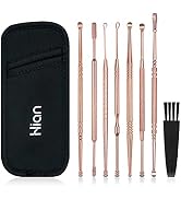 8 Pcs Ear Wax Removal Kit,Professional Double-Headed Ear Pick Earwax Removal Tools,316L Stainless...