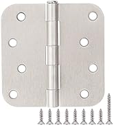12 Pack Nickel Door Hinges Brushed Nickel 4 Inch Exterior/Interior/Front Door Hinge 4 Inch Silver...