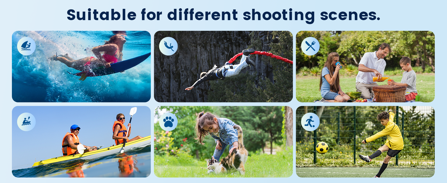 waterproof action camera