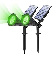 T-SUN Solar Spotlights, Waterproof Outdoor Solar Powered Spot Lights Auto-ON/Off 180°Angle Adjust...