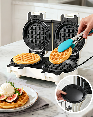 mini waffle maker with removable plates