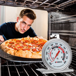 cooking baking roasting broiling oven thermometer with larger dial and big number instantly reading