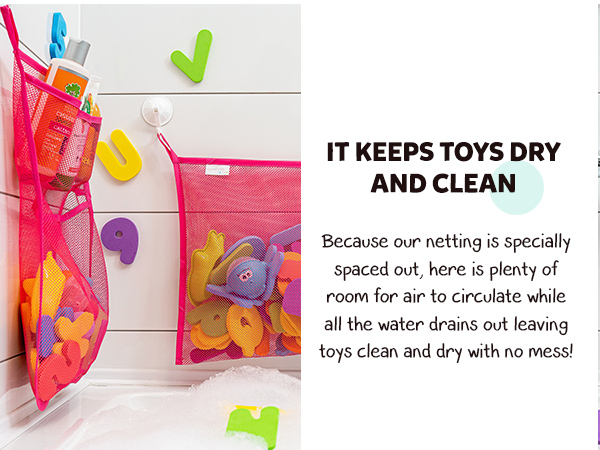 bath toy organizer